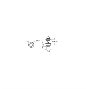 VitrA Liquid Lavabo Yuvarlak Süzgeci Sabit Parlak Siyah A4516939