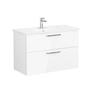 VitrA Root Lavabo Dolabı İki Çekmeceli 100 Cm Parlak Beyaz 68303