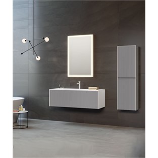 ORKA Cube Banyo Dolabı Takımı Mat Gri 120 cm ORKA5000171