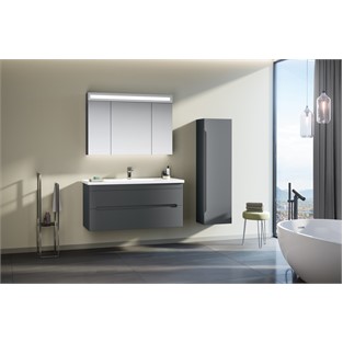 ORKA Varna Banyo Dolabı Takımı Mat Antrasit Lake 100 cm ORKA5003028