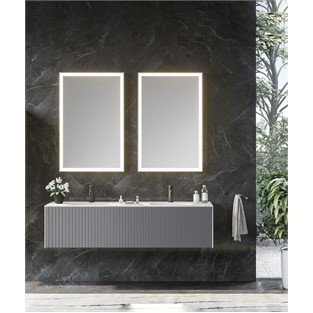 ORKA Cube Banyo Dolabı Takımı Mat Gri 160 cm ORKA5000176