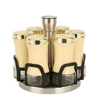 Vitale Sarı 6'lı Baharatlık Seti MTFK.0129