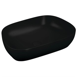 VitrA Outline Çanak Lavabo TV Şekilli 60x41 cm Mat Siyah 5993B483-0016