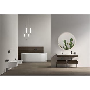 VitrA Prime Yuvarlak Led Sensörlü Ayna 80 cm Fırçalanmış Krom 67042