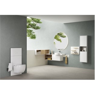 VitrA Prime Yuvarlak Led Sensörlü Ayna 80 cm Fırçalanmış Krom 67042