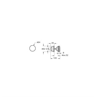 VitrA Origin Classic Yuvarlak Lavabo Süzgeci Bakır A4514929