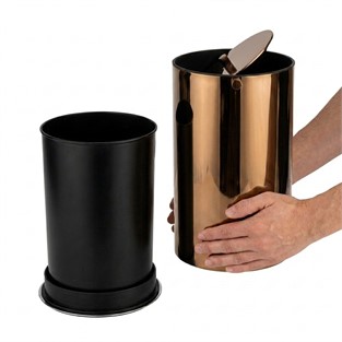 Kobos Nova Çöp Kovası 5L Parlak Bakır KBW-908RS