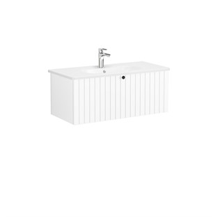 VitrA Root Groove Çekmeceli Lavabo Dolabı 100 cm Mat Beyaz 69394
