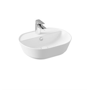 VitrA Geo Çanak Lavabo Oval 55x43 cm Mat Beyaz 7428B001-0001