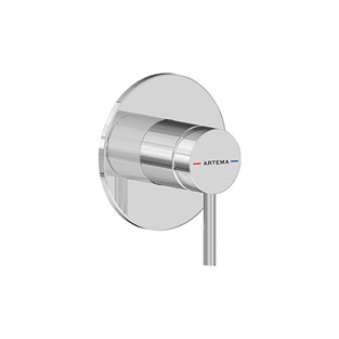 Artema Minimax Round Ankastre Mekanik Duş Bataryası Minibox Krom A43710