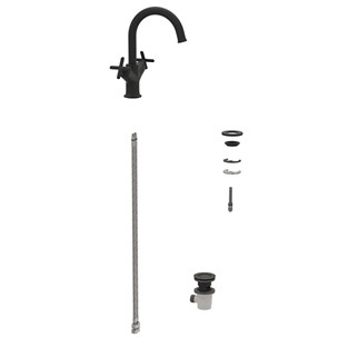 VitrA Origin Classic Lavabo Bataryası Çift Kumandalı Mat Siyah A4288436