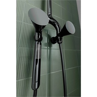 VitrA Liquid Tom Dixon Termostatik Duş Sistemi Parlak Siyah A4721939