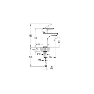 Artema Root Round Lavabo Bataryası Siyah A4270536