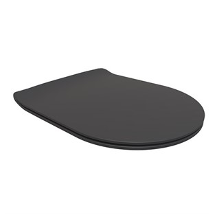 Bien Amaro - Slim Uf/Duroplast Yavaş Kapanır Tak Çıkar Klozet Kapağı İpek Mat Siyah ARSU11B7B7HB0