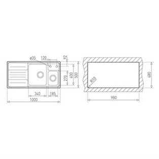 Teka Maestro Stage 60 B Paslanmaz Çelik Eviye 40108326 TK.40108326