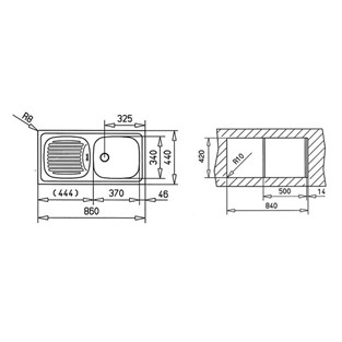 Teka EASY INFANT OD Paslanmaz Çelik Eviye 40109740 TK.40109740