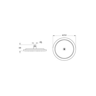 VitrA Origin Classic Duş Başlığı Krom A45794