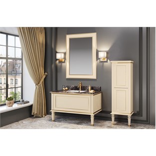 ORKA Glory Banyo Dolabı Takımı Mat Krem 120 cm ORKA5002993