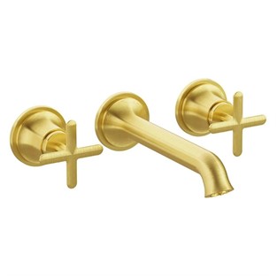 VitrA Origin Classic Ankastre Lavabo Bataryası Fırçalı Altın A4289025