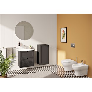 VitrA Root Classic Lavabo Dolabı 60 cm Mat Lacivert 68853