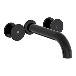 VitrA Liquid Ankastre Lavabo Bataryası Uzun Parlak SiyahA4268939