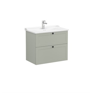 VitrA Root Classic Çekmeceli Lavabo Dolabı 80 cm Mat Retro Yeşil 68875