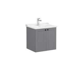 VitrA Root Classic Kapaklı Lavabo Dolabı 60 cm Mat Gri 68703