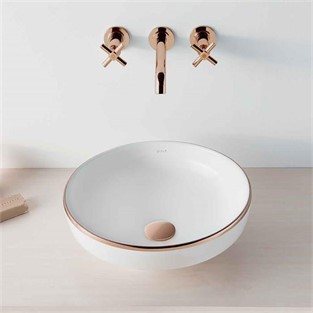 VitrA Water Jewels Çanak Lavabo 40 cm Bakir Çizgili 4334B073-2300