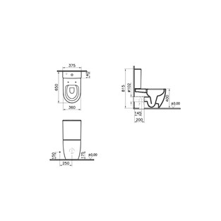 VitrA Sento Rezervuar Beyaz 5639B003-0108