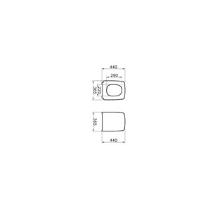 VitrA Metropole Slim Klozet Kapağı Beyaz 122-003R009
