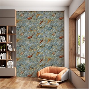 Duka Duvar Kağıdı Koi DK.29939-4 (10 m2)