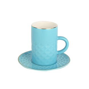 Vitale Baklava Desenli Turkuaz Kupa Takımı MTFK.0089