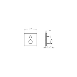 VitrA Suit Ankastre Termostatik Banyo Bataryası A42874