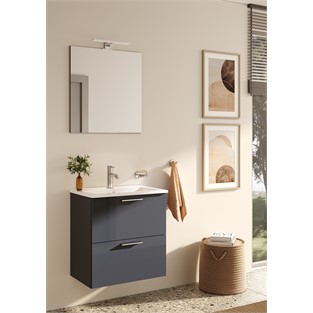 VitrA Mia Banyo Dolabı Seti 60cm Antrasit 75102