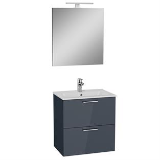 VitrA Mia Banyo Dolabı Seti 60cm Antrasit 75102