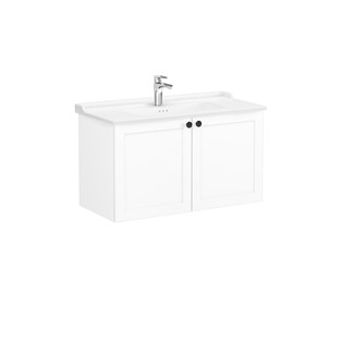 VitrA Root Classic Kapaklı Lavabo Dolabı 100 cm Mat Beyaz 68743