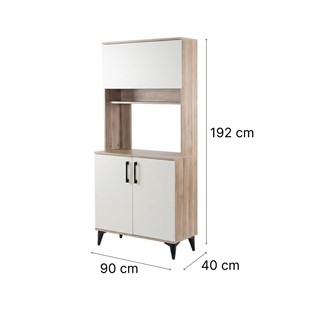 Soprano Kahve Köşesi Çok Amaçlı Mutfak Dolabı 90cm SP02350