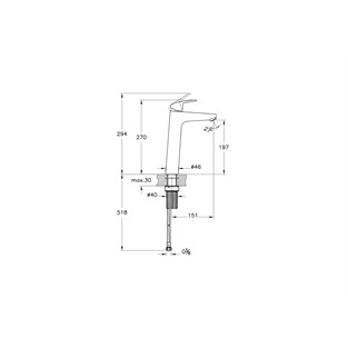 VitrA Flow Round Çanak Lavabo Bataryası A42927