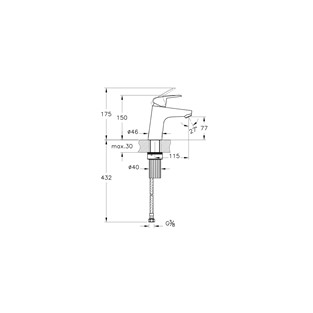 Artema Flow Round Lavabo Bataryası Krom A42923