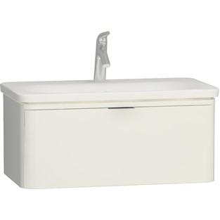 VitrA Nest Trendy Lavabo Dolabı 80 cm Tek Çekmeceli Parlak Beyaz 56438