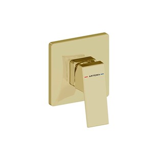 Artema Minimax Ankastre Mekanik Duş Bataryası Minibox Soft Altın A4373374