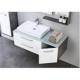 ORKA Heybeli Banyo Dolabı Takımı Irony 120 cm ORKA5000490