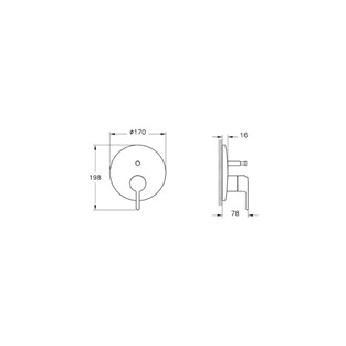 VitrA Origin Classic Ankastre Banyo Bataryası Fırçalı Altın A4289525