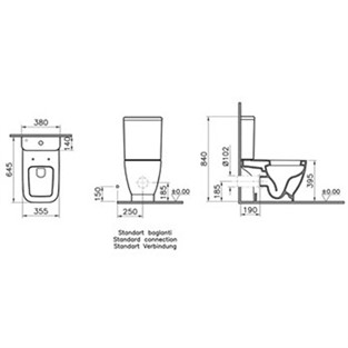 Vitra Shift Klozet Taharet Borusuz 65cm 4597B003-0075