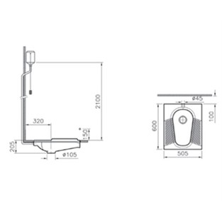 VitrA Çevre Yıkamalı Helataşı 60×50 cm Beyaz7030L003-1311