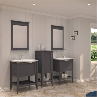ORKA Bastle Banyo Dolabı Takımı Mat Gri 105 cm ORKA5002558