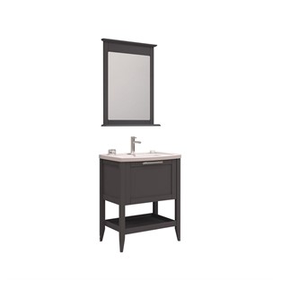 ORKA Bastle Banyo Dolabı Takımı Mat Gri 105 cm ORKA5002558