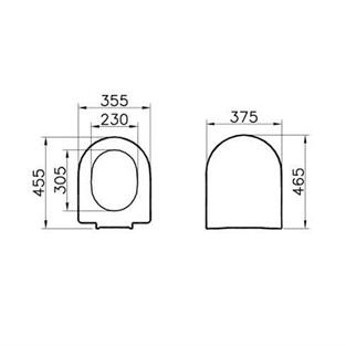 VitrA S50 Klozet Kapağı 48-003-001