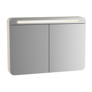 VitrA Sento Aydınlatmalı Dolaplı Ayna 100 cm Mat Antrasit 61683