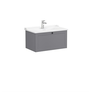 VitrA Root Classic Çekmeceli Lavabo Dolabı 80 cm Mat Gri 68808